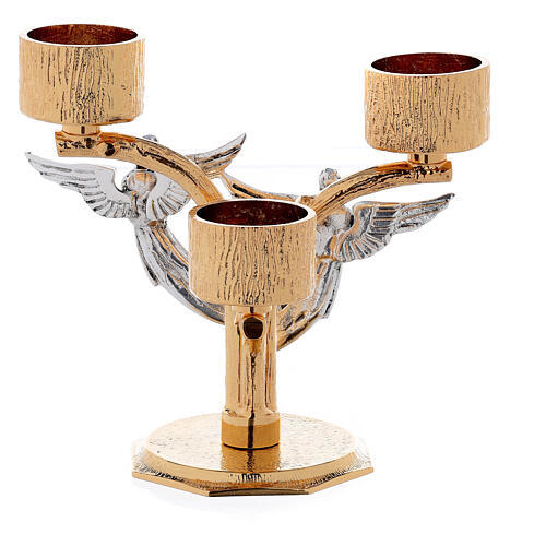Large Silver Candle Holder Church Supplies