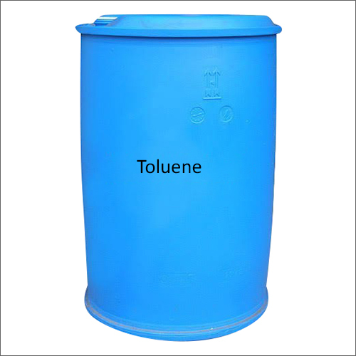 Toluene Chemical - 200 Liters Barrel, Plastic Material , Blue Color , Density 0.867 g/cm3 , Boiling Point 110.6 °C , Flash Point 4 °C