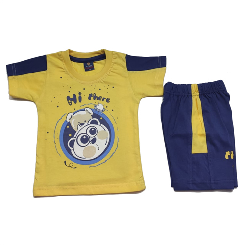 Washable Kids Casual T-Shirt And Shorts Set