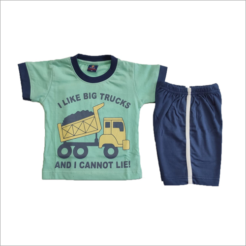 Printed T Shirt And Shorts Set Age Group: Kids