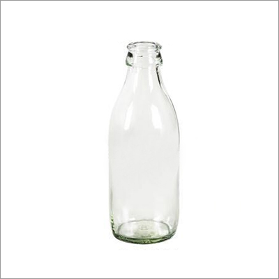 Crown Cap Milk Glass Bottle