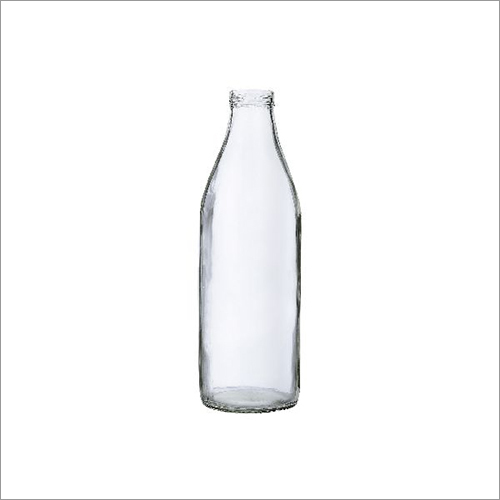 Milk Round Glass Bottle