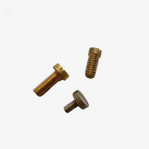 Brass Screw - Varied Dimensions, Pan Head Type, Metric Thread , Corrosion Resistance, Durable Material, Easy Installation, Secure Fastening