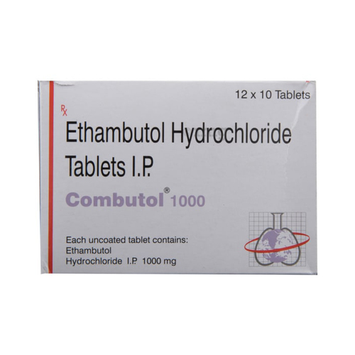 Ethambutol Hydrochloride Tablets I.P. 1000 Mg General Medicines