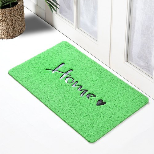 Rectangle PVC Door Mat - 38 x 58 Inch | Green, Abstract Pattern, Machine and Hand Washable, Durable PVC Material