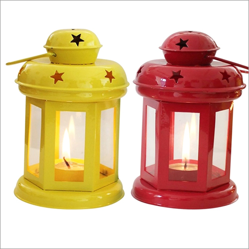 Multi Color Hanging Lantern - Indian Style Decor | Easy to Clean, Vibrant Yellow and Red Design, Perfect for Home or Wedding Ambiance