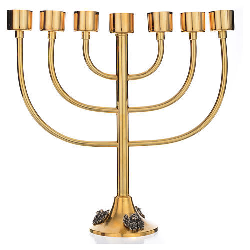 Brass Menorah Silver Candle Holder Church Supplies