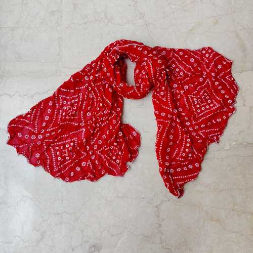 Customised Colors Are Available Ladies Rayon Bandhej Dupatta