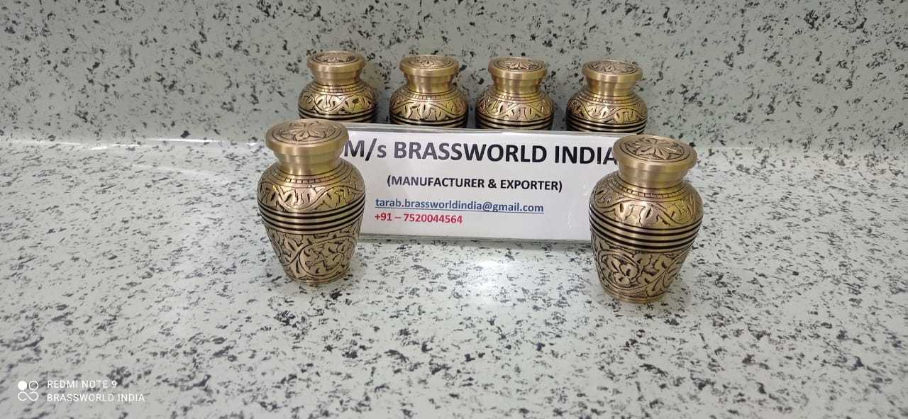 Pewter Golden Band Mini Urn For Pet And Human Ashes Funeral Supplies