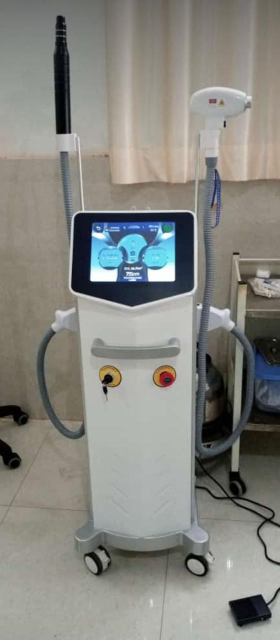 Diode Laser With Picosure Laser Combination Machine - 1200 Watt Power, Semi-automatic Use , User-friendly Android Interface