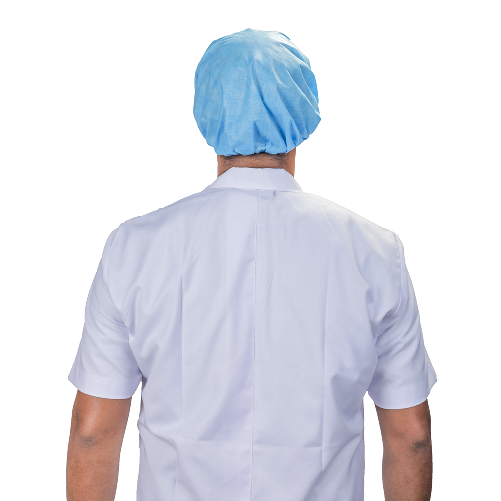 Mop Cap Disposable - Non Woven, 20-40gsm | Soft Elastic, Full Head Coverage, Waterproof, Available In Green, Blue, Grey, White