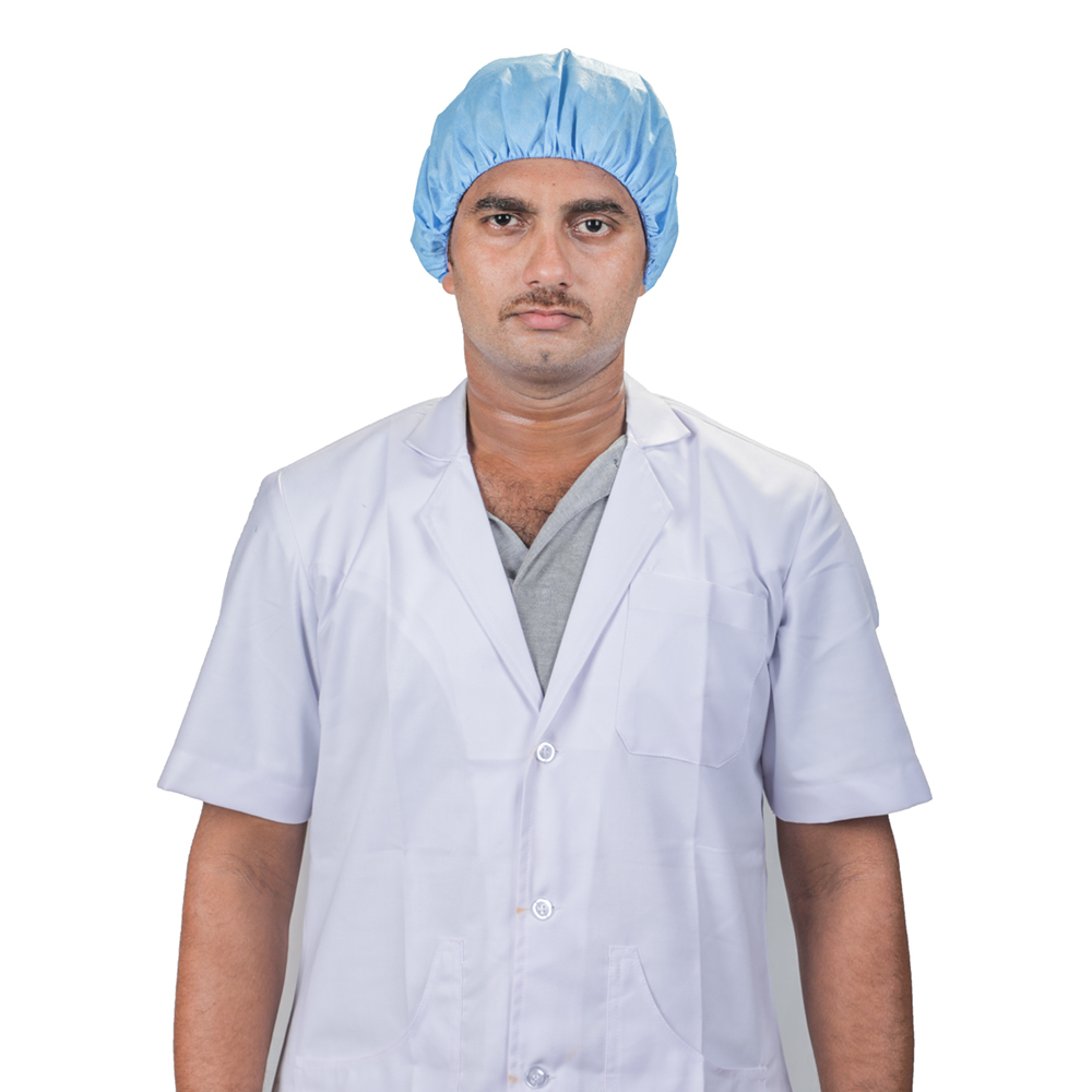 Mop Cap Disposable - Non Woven, 20-40gsm | Soft Elastic, Full Head Coverage, Waterproof, Available In Green, Blue, Grey, White