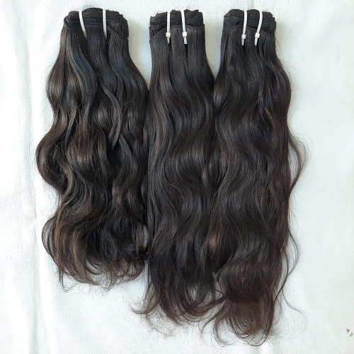 Raw Hair Unprocessed Wavy Human Hair Weaves Application: Profesional
