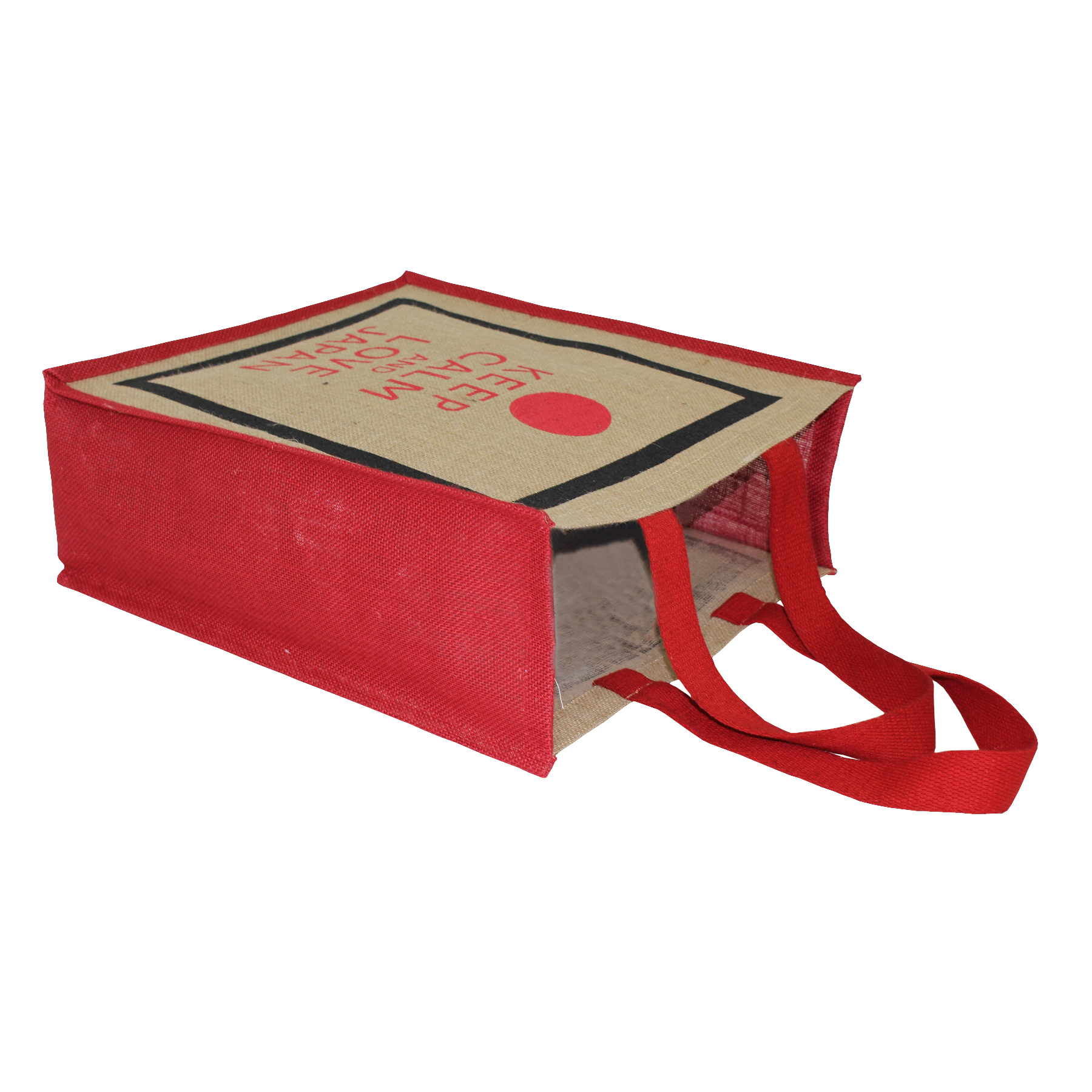 Available In All Color Pp Laminated Natural Jute Tote Bag With Web Handle