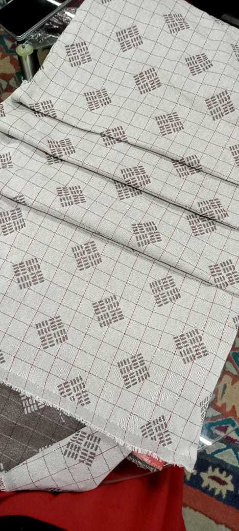 Check Fabric - Jacquard Poly Cotton, 87 Inch Width | Colourfast, Anti-wrinkle, All-season Versatility With Smooth Texture