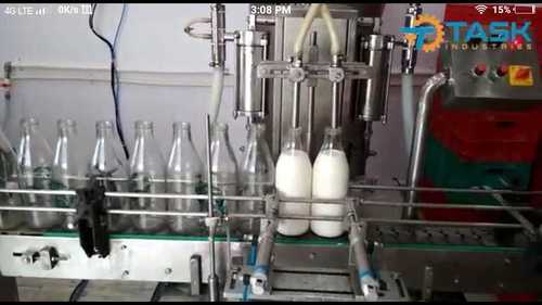 Glass Bottle Liquid Filling Machine - Stainless Steel, 220V | Automatic Filling, Low Noise, High Efficiency, PLC Control, 1 Year Warranty