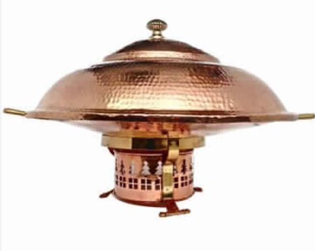 कॉपर तवा सब्जी सेट कवर के साथ