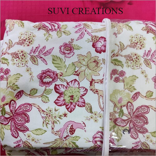 Flower Printed AC Comforter - Cotton Blend, Full Size | Home & Hotel Use, Vibrant Floral Pattern
