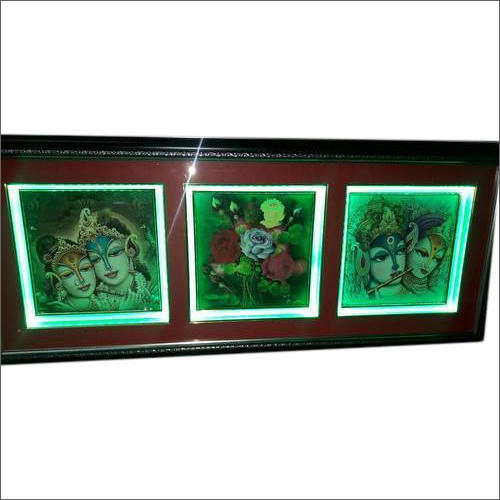 LED Photo Frame - Wood & Glass Design | 24 x 12 x 2 Inches, Adjustable Warm White SMD LED Lighting, Lightweight 3 lbs, Powered by AC Adapter