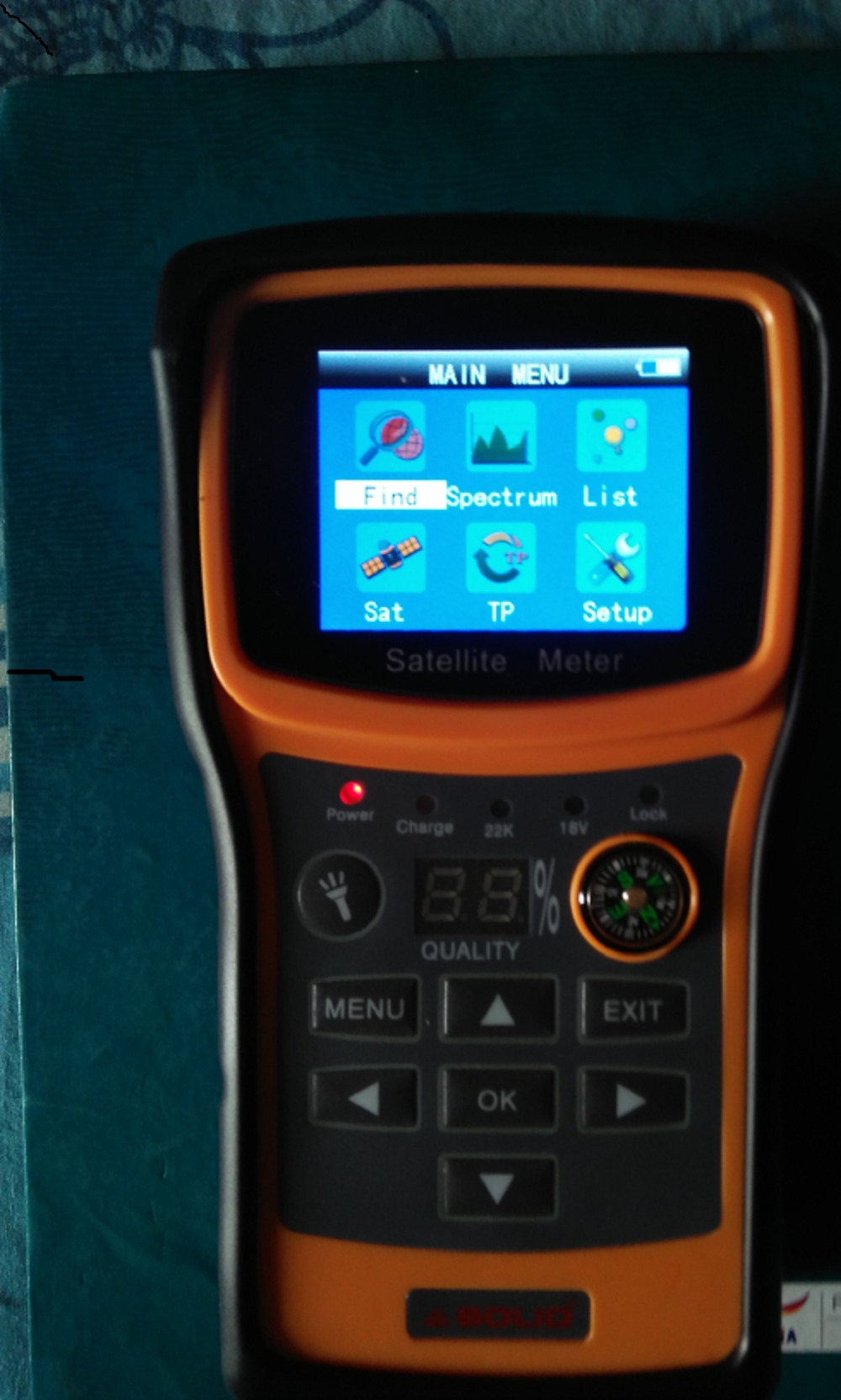 Solid Sf-720 Rechargeable Digital Satellite Db Meter With Torch Dimension(l*w*h): 21*20*8  Centimeter (Cm)