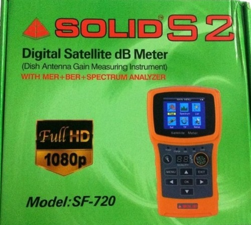 Solid Sf-720 Rechargeable Digital Satellite Db Meter With Torch Dimension(l*w*h): 21*20*8  Centimeter (Cm)