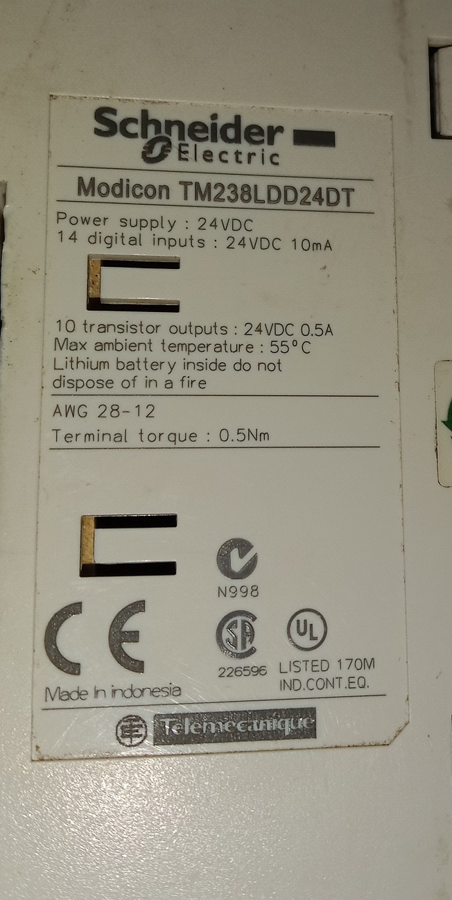 Schneider Power Supply Tm238ldd24dt