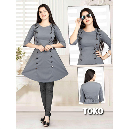 Washable Ladies Knee Length Western Top