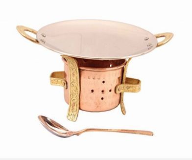 Copper Sigri, Tawa With Spoon