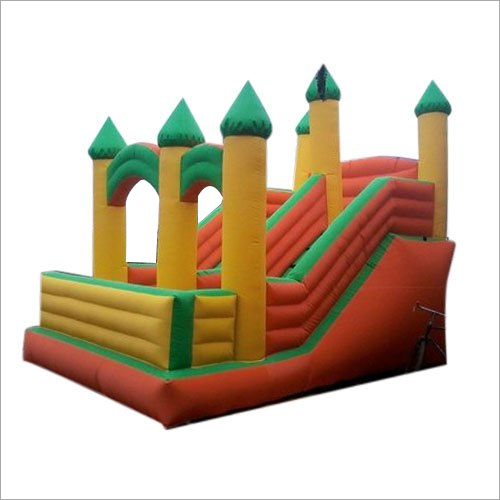 Jumping Inflatable Bounce - PVC Material, 7-10 Years Old, Bright Red and Yellow Colors | Easy to Install for Outdoor Fun