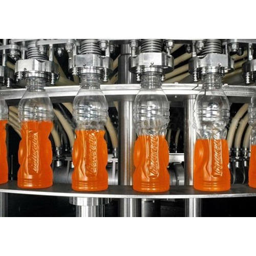 Industrial Juice Filling Machine - Metal, Silver | High Performance, Eco Friendly, Low Noise, Automatic With Human Machine Interface