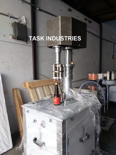 Semi Automatic Aluminum Cap Sealing Machine - Stainless Steel, 12-15 Pcs/Min, Silver Color | High Efficiency, Low Noise, Stable Performance, Energy Efficient