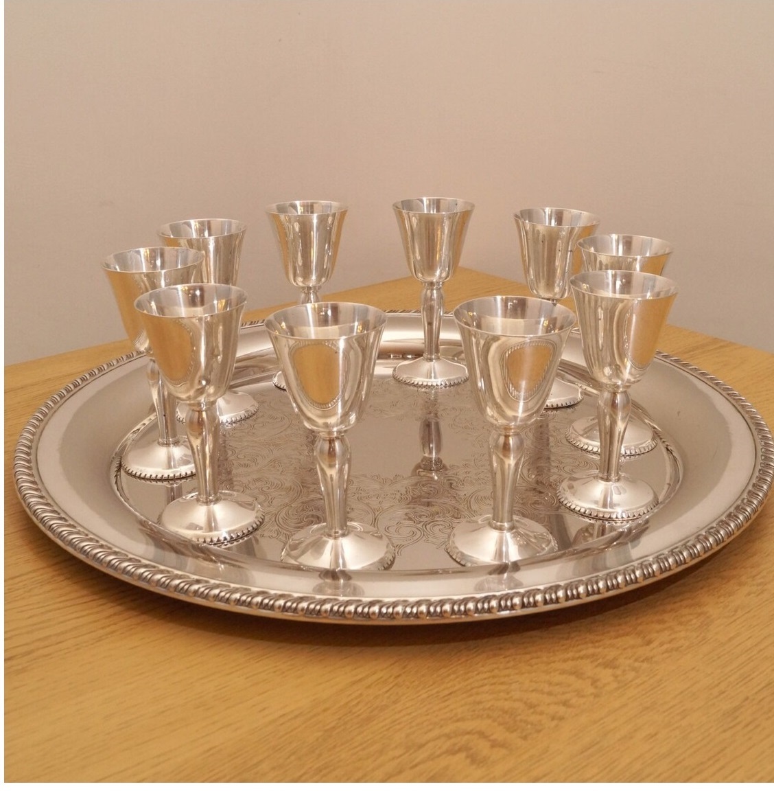Vintage Brass Church Chalice With Velvet Box Church Supplies