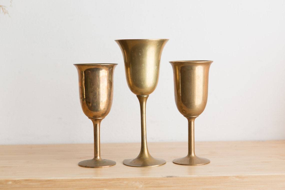 Brass Long Goblet Church Supplies