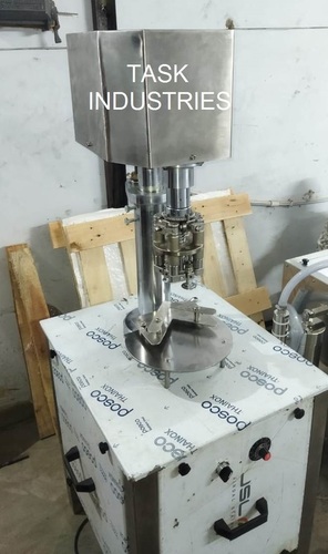 Semi Automatic Screw Capping Machine - Stainless Steel, 28 x 24 x 66 inches, Silver | High Performance, Low Noise, 1 Year Warranty, Energy Efficient
