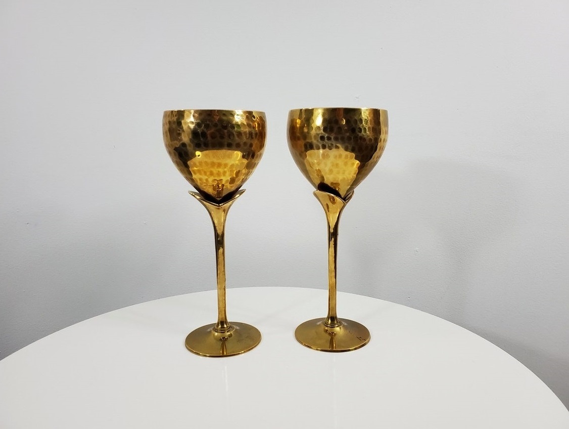 Antique Brass Black Chalice Church Supplies