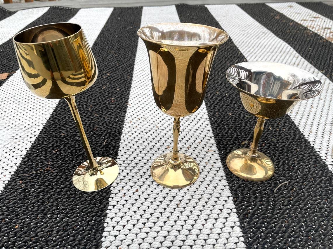 Antique Brass Black Chalice Church Supplies