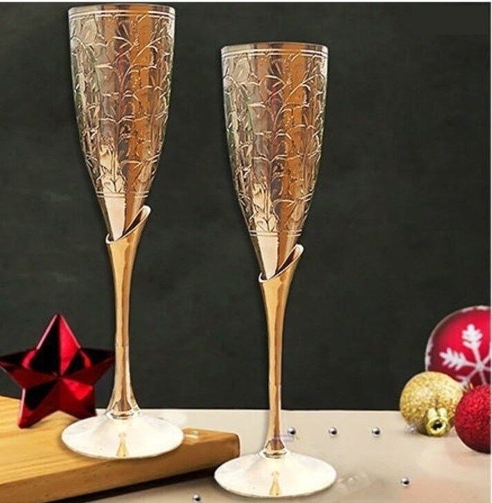 Brass Golden Goblet Full Engraved Church Supplies
