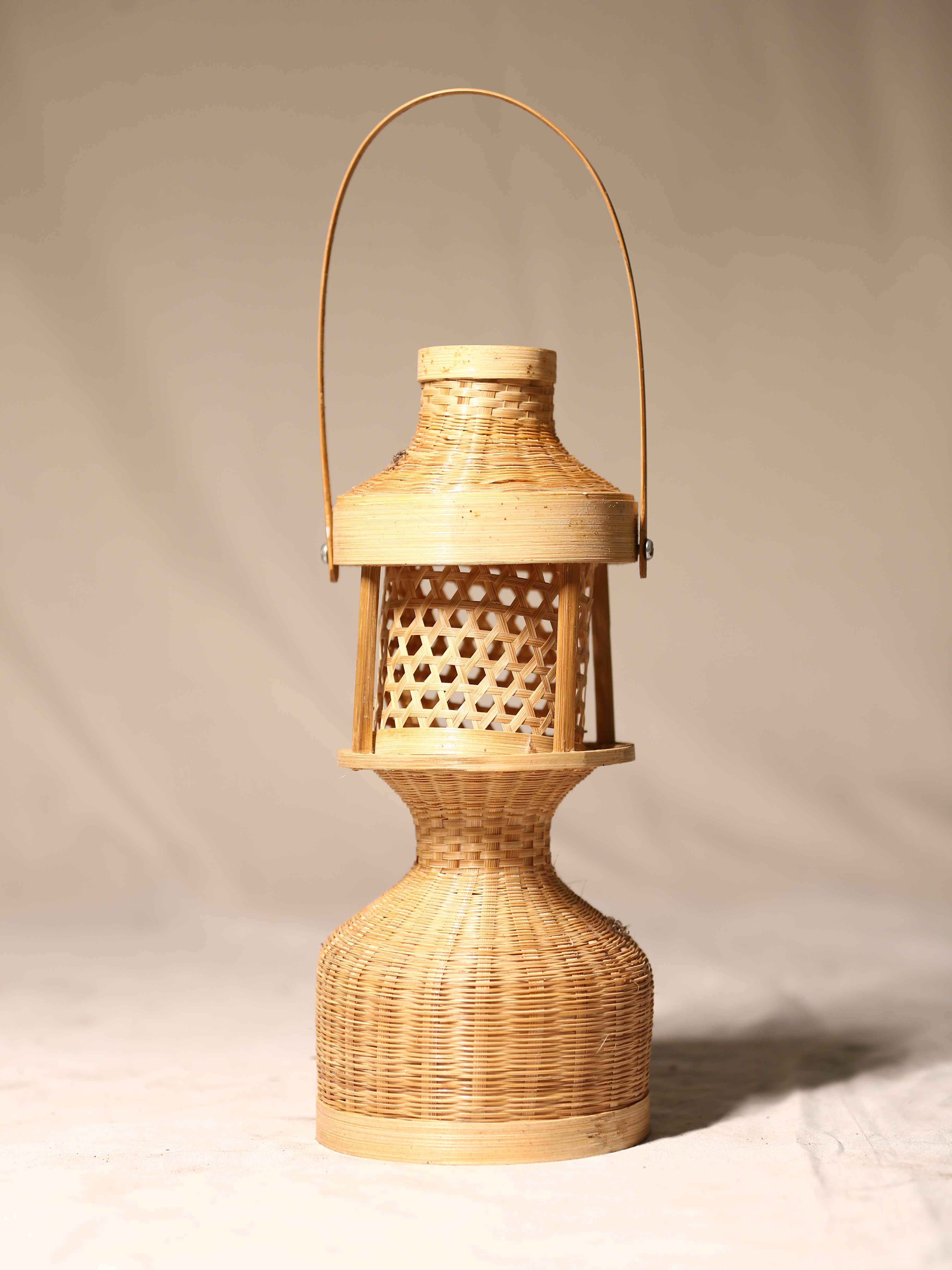 Lampshade Petromax - Bamboo, Big Size, Wooden Color | Antique Style, Polished Finish, Handicraft, Ideal For Decorative Use