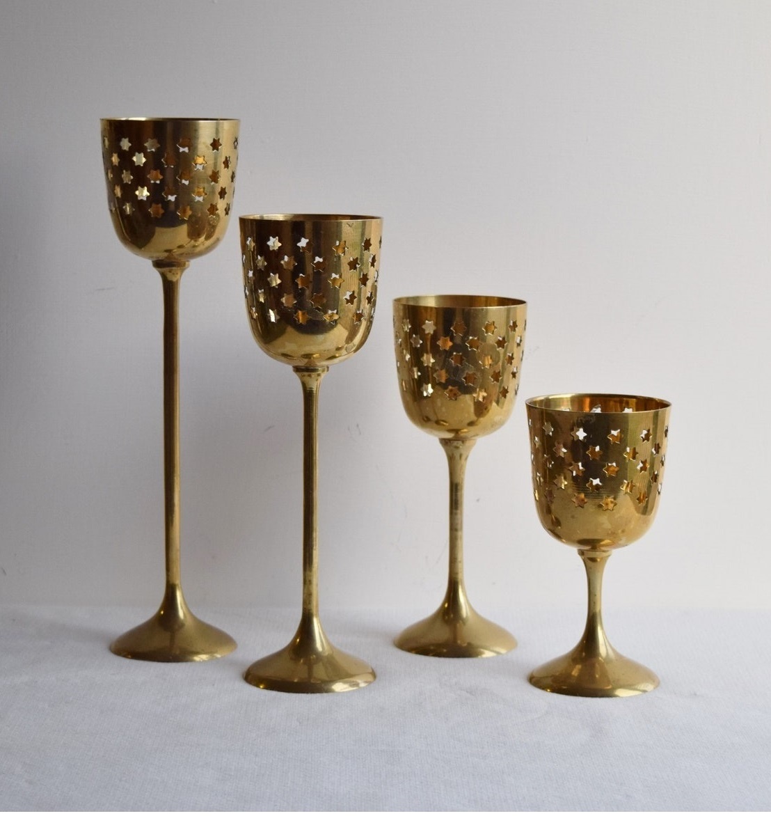Brass Small High Quality Taper Goblet Church Supplies