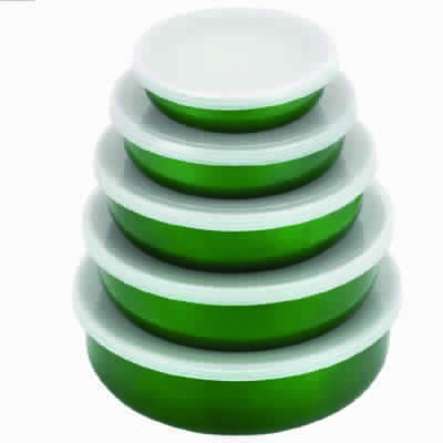 एयरटाइट 5 पीस रंगीन स्टोरेज कंटेनर