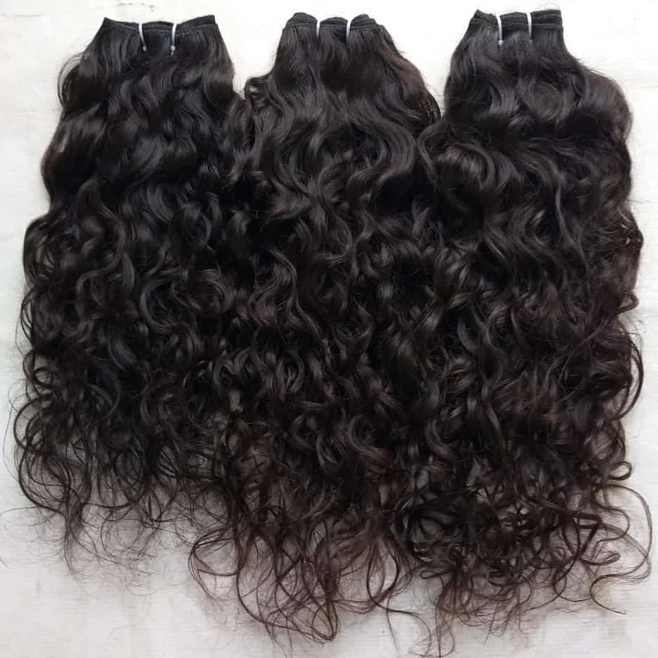 Indian Deep Curly Virgin Weft Human Hair Bundles