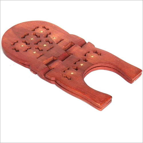 Rahel Book Stand - Polished Wood, 12 Inch Size | Elegant Design For Organization