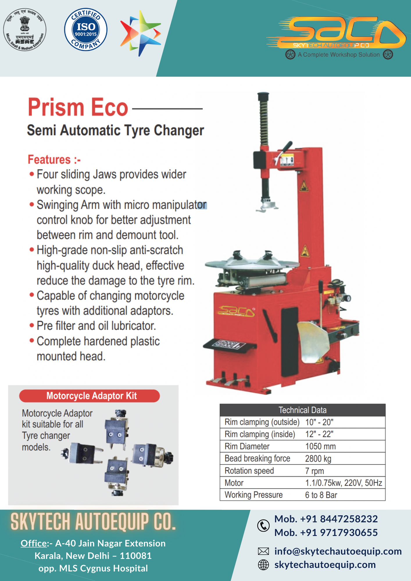 Semi Automatic Tyre Changer