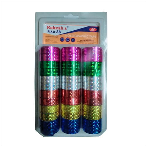 मल्टी कलर फिक्सो-38 होलोग्राफिक टेप