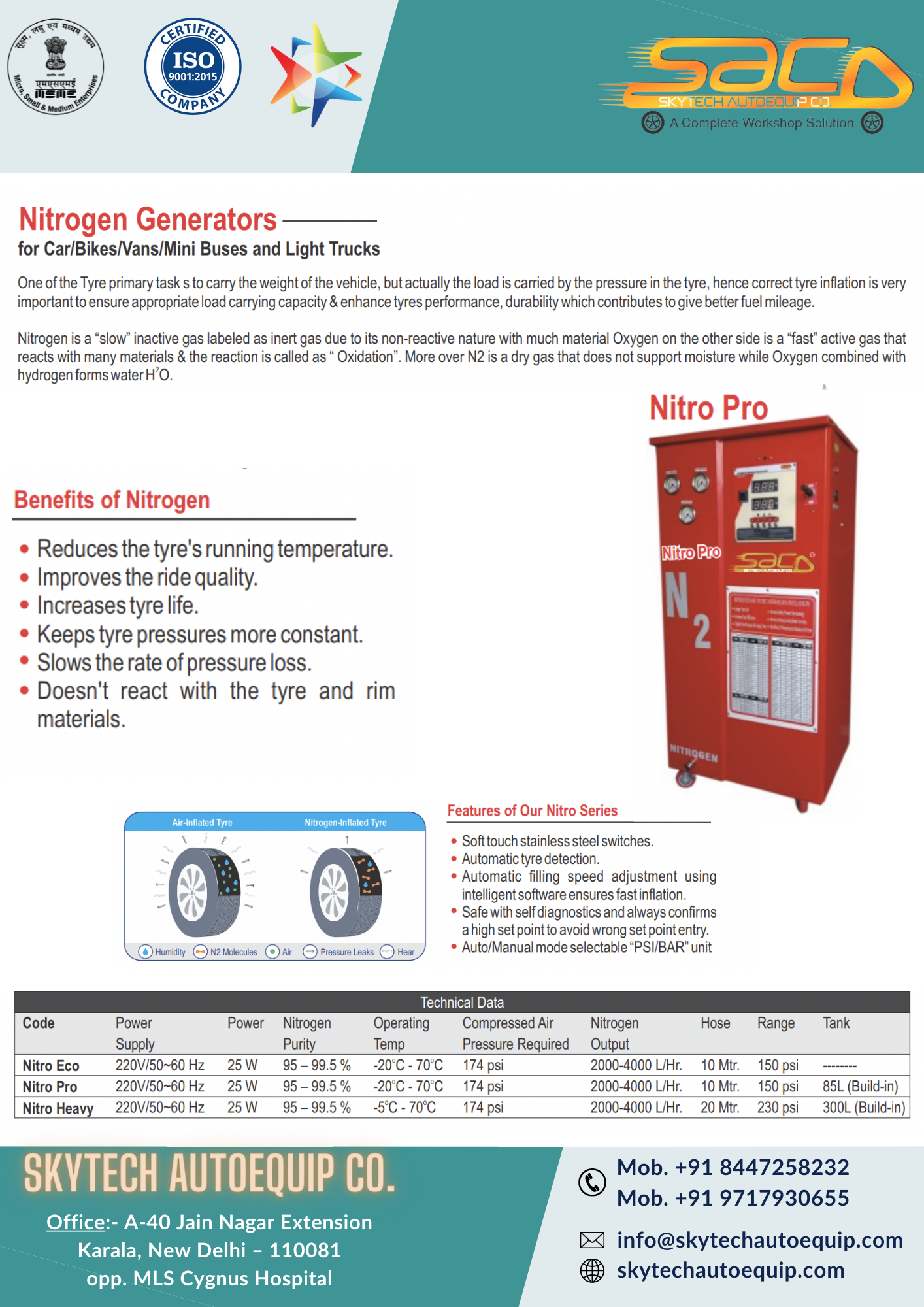 Nitrogen Generators - 220v/50hz | Warranty 1 Year, Lift Design Other