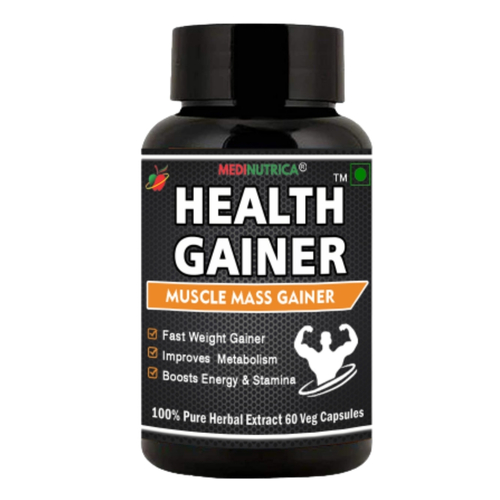 Health Gainer Capsule - 60 Veg Capsule Ingredients: Ashwagandha