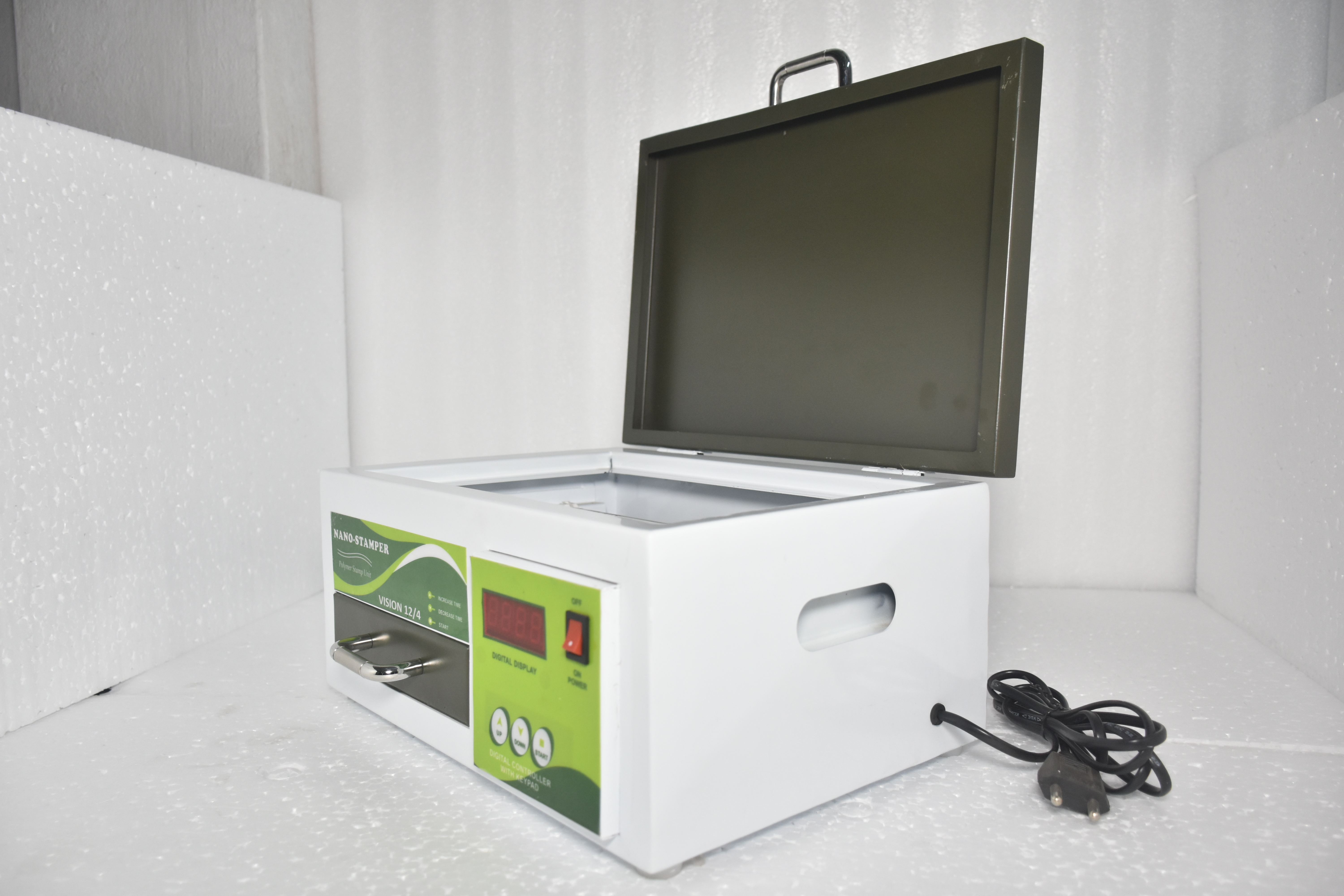 Nano Stamper - Metal, 14x10x7 Inches | Uv Exposure System With 4 Tubes, Microprocessor Control, Adjustable Timing, Touch Membrane Switch