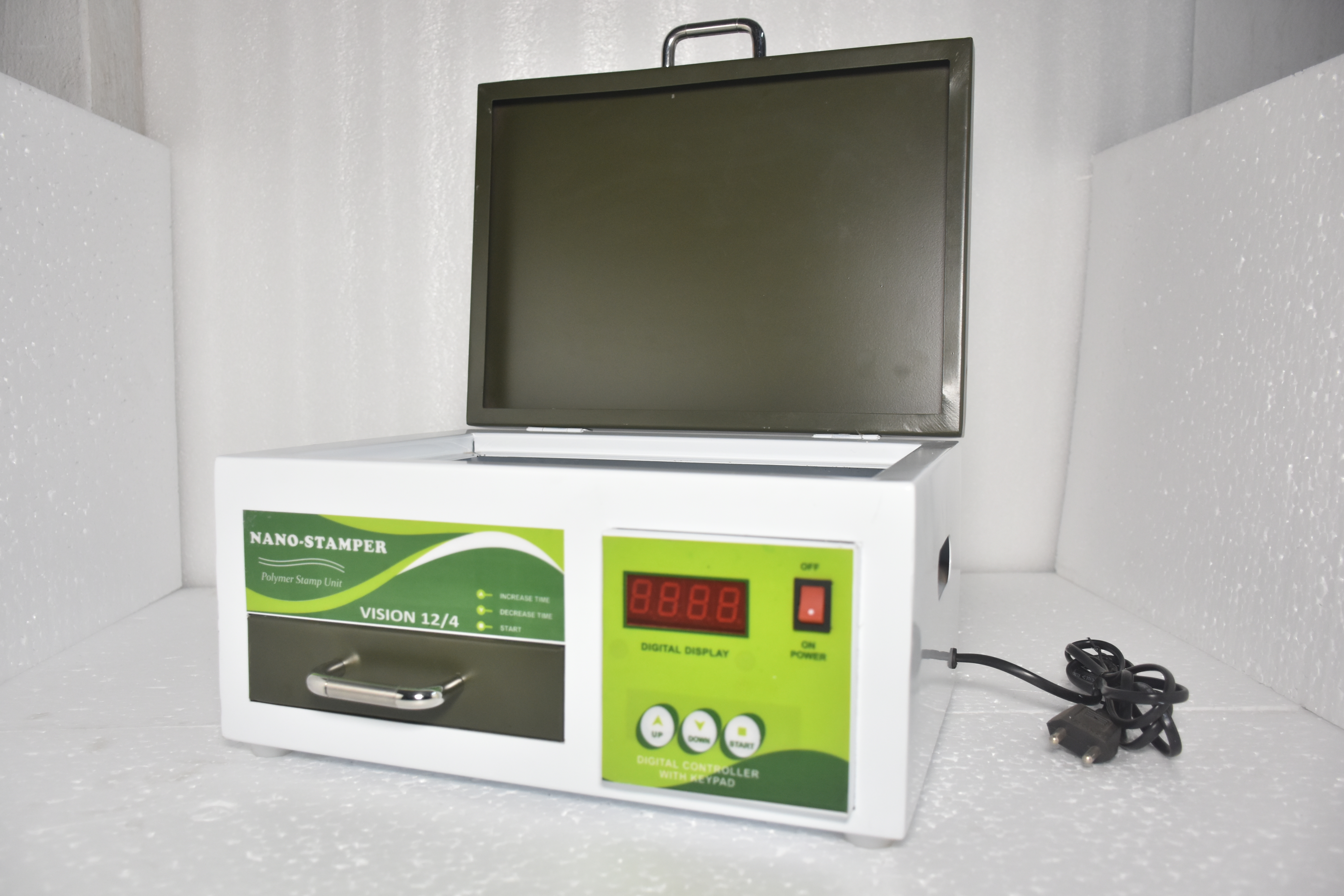 Nano Stamper - Metal, 14x10x7 Inches | Uv Exposure System With 4 Tubes, Microprocessor Control, Adjustable Timing, Touch Membrane Switch