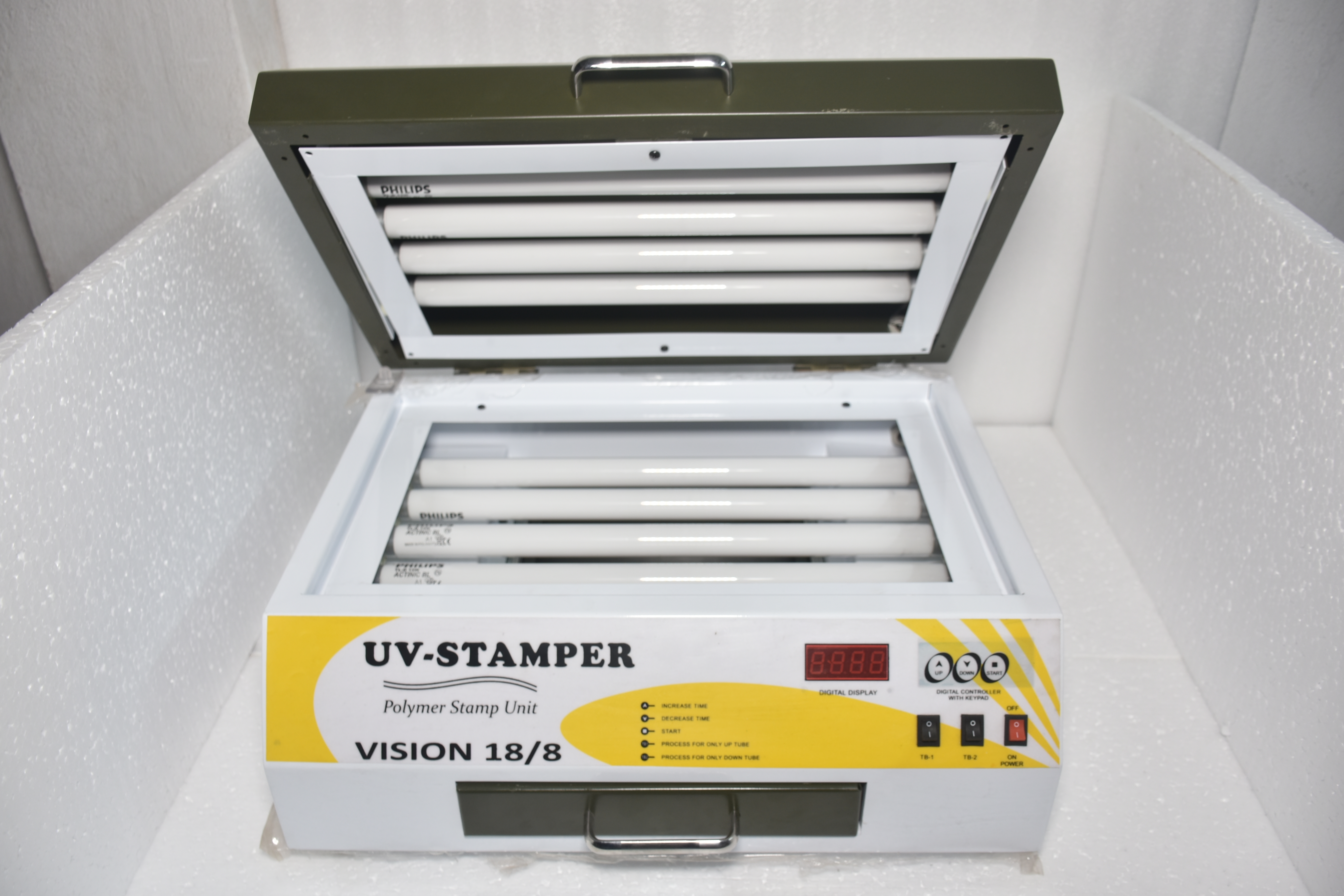 White Color With Shockproof Body Uv Stamper (Vision 18/8)