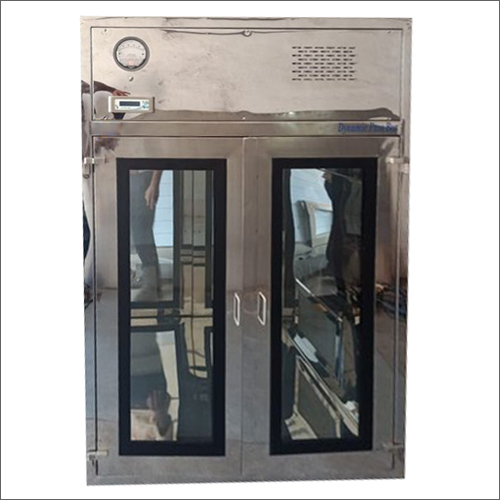 Double Door Dynamic Pass Box - 304 Stainless Steel, 3-Way Interlocking System | Automatic Controller, 60 kg Weight, Optimized for Pharmaceutical Industry